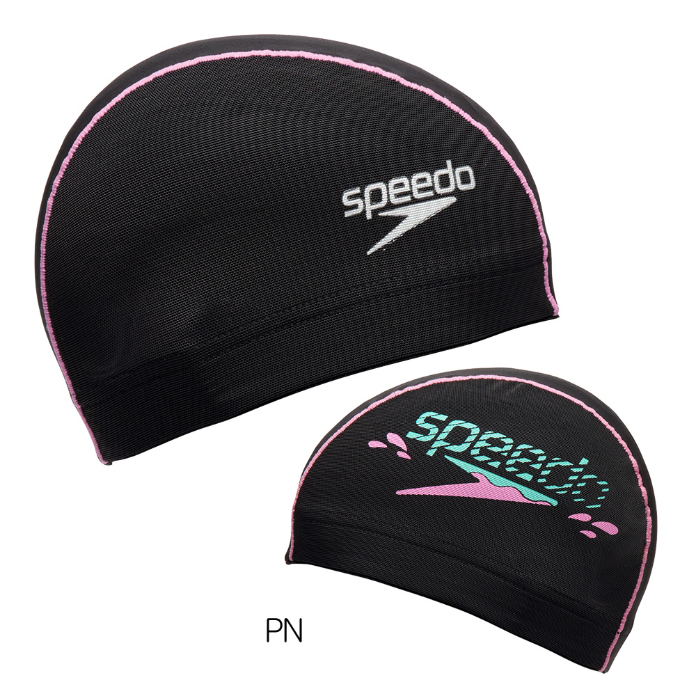 speedo スピード　競泳用水着　スイムウェア　カップ付き　キャップ付き speedo スピード SPEEDO 水泳 ブーンウェーブメッシュキャップ