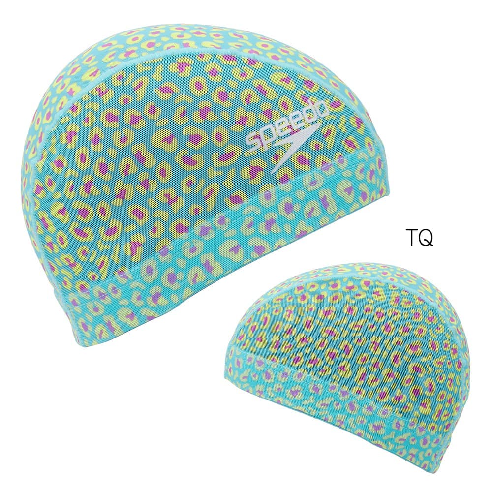 speedo スピード SPEEDO 水泳 レオパードメッシュキャップ