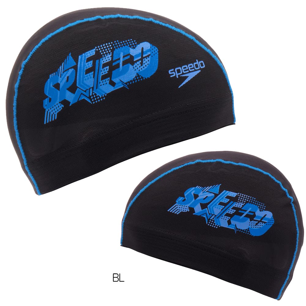 speedo（スピード） 水泳 スリーディーロゴメッシュキャップ スイム