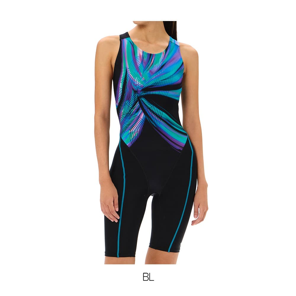 スピード SPEEDO フィットネス水着 レディース オブシディアンルースンニースキン オールインワン パッド付き Ultra Stretch ECO 2025年春夏モデル | speedo | 03