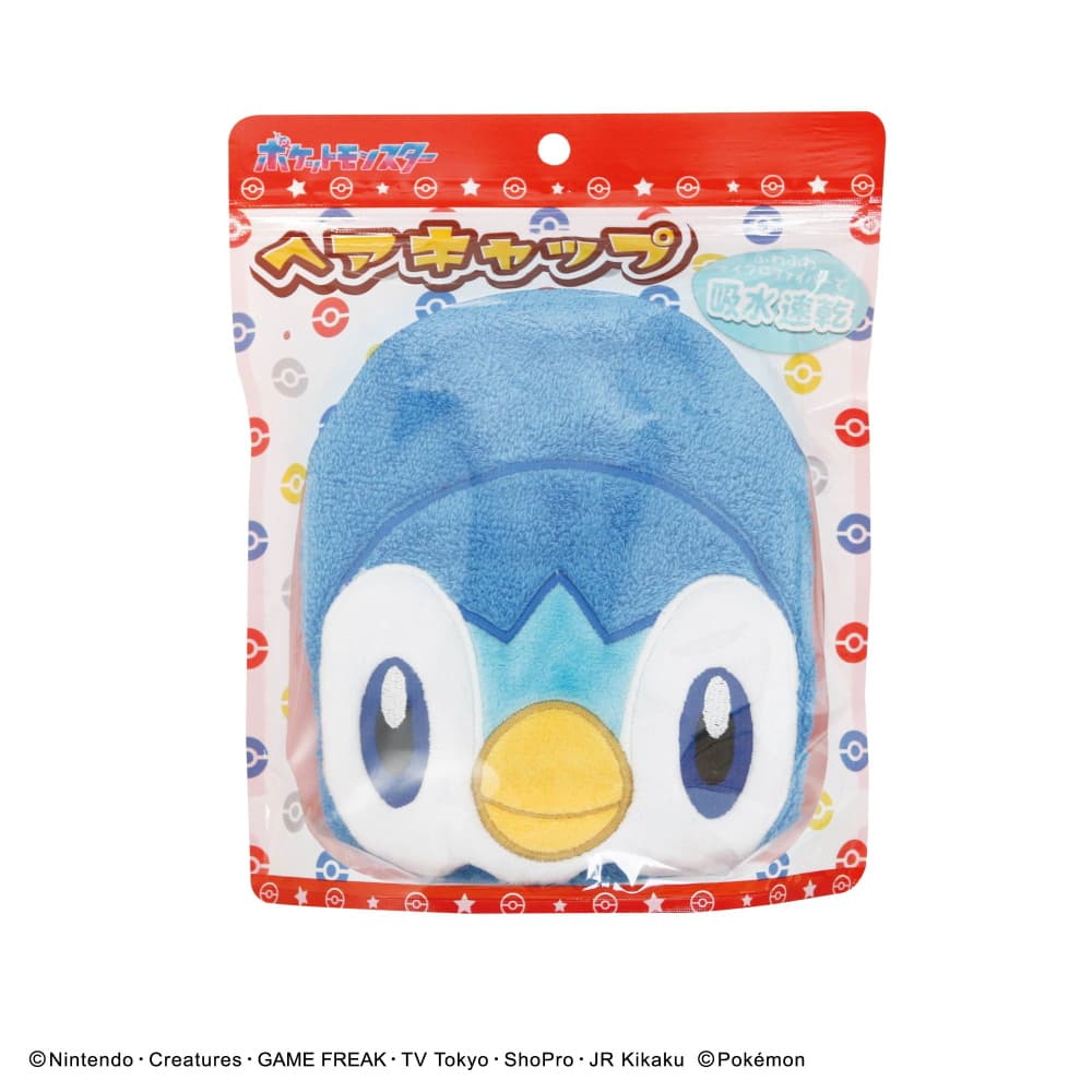 タオルキャップ ヘアーキャップ ポケットモンスター ポッチャマ サンタン マイクロファイバー 吸水タオル 水泳小物 スイミング プール タオル SNT-PM-0012 |  | 01
