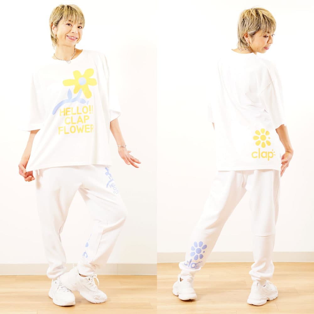 □ 公式 □ clap/クラップ Heart Croppedpants ピンクハートクロップドパンツ CE23029-PK - Pink