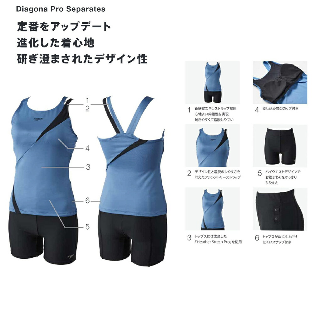 speedo（スピード） フィットネス水着 レディース ディアゴナプロ