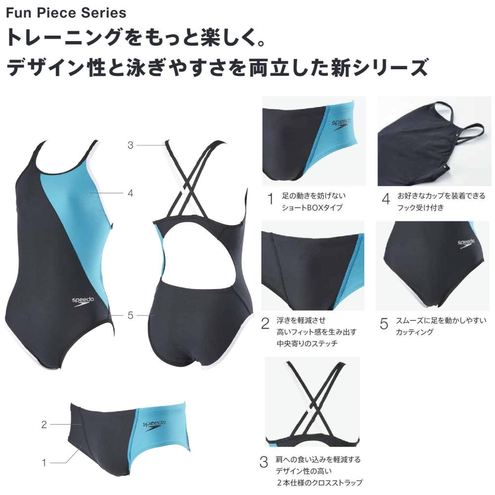 スピード SPEEDO 競泳水着 メンズ 練習用 ファンピースターンズショートボックス ENDURANCE ECO 競泳練習水着 ST42303｜hikarisp｜09