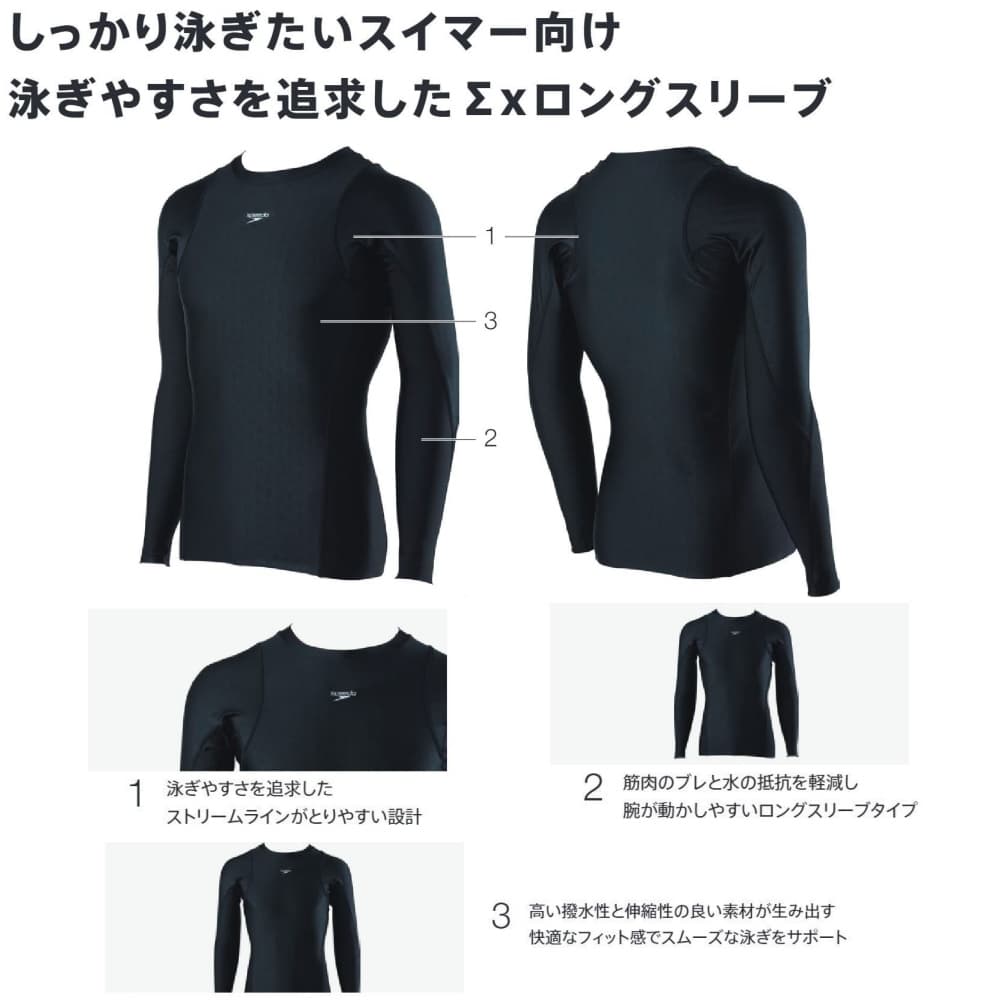 スピード SPEEDO ロングスリーブラッシュティー Trintee UV ラッシュガード ロングTシャツ ロンT 2025年春夏モデル SF72302 | speedo | 05