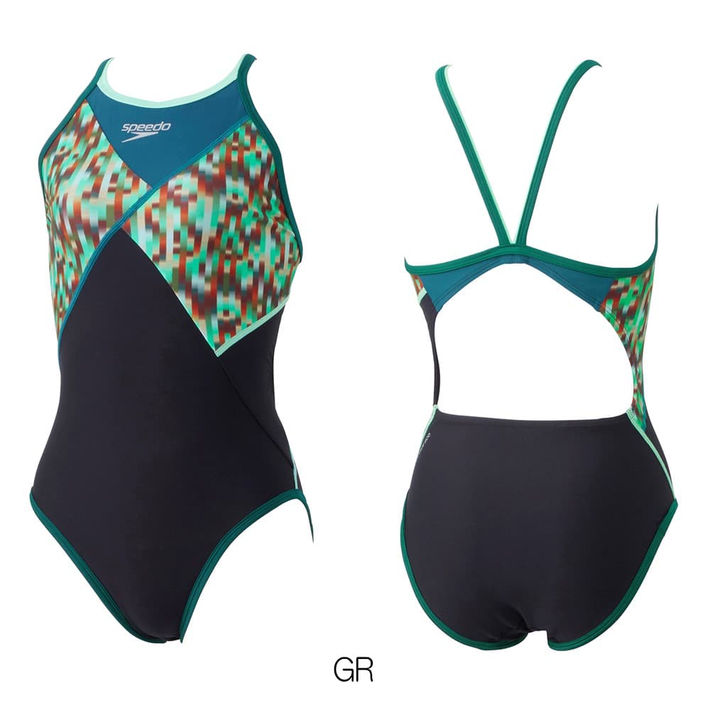 speedo（スピード） 競泳水着 レディース 練習用 リニアグラディエンツ