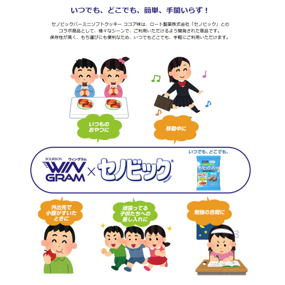 ブルボン×ロート製薬 セノビックバーミニ ソフ...の詳細画像2