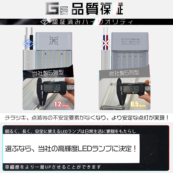 5本セット シーリングライト LEDライト 50W 9800LM 5灯相当LED照明 天井照明 led蛍光灯 ledベースライト 器具一体型 直付 独自6G保証 2年保証の画像