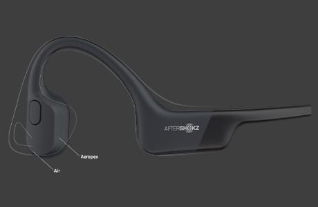 Shokz 骨伝導ワイヤレスヘッドホンSHOKZ AEROPEX - ルナグレー AFT-EP