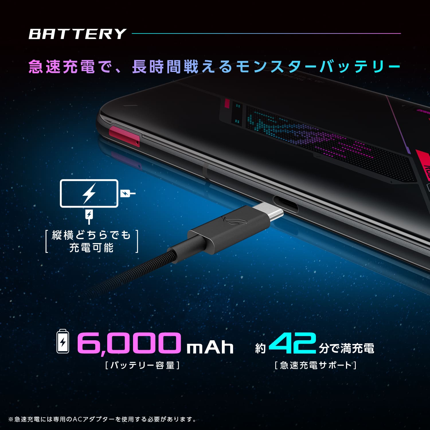 ASUS ROG Phone 6 ファントムブラック 12GB 256GB ［SIMフリースマホ