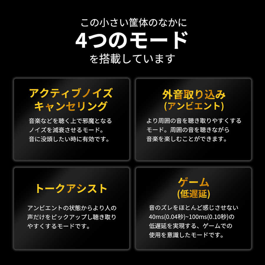 コネクシオ docomo select ワイヤレスイヤホン MEES M4 Pro ホワイト