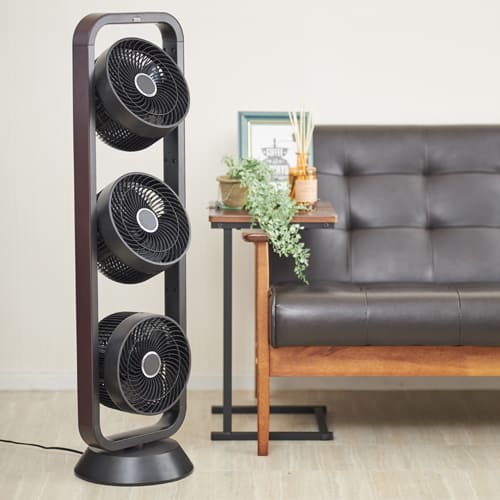 アルコレ 3連マルチファン サーキュレーター ホワイト 扇風機 3ファン