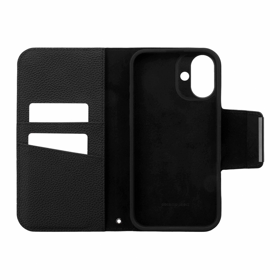 NTTドコモ アウトレット ドコモ純正 iPhone 16 Plus レザーフリップ