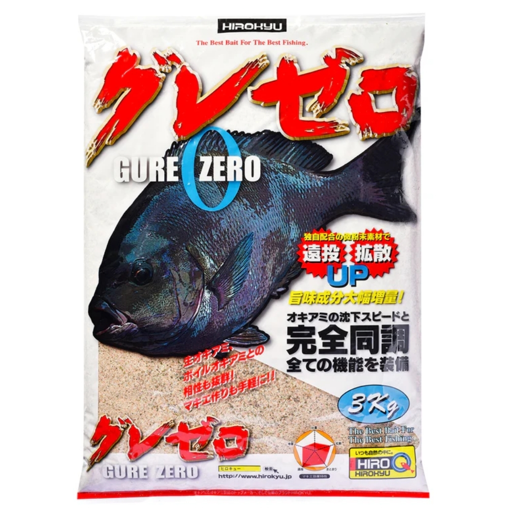 クオレ おまとめ ヒロキュー グレ 集魚材 グレゼロ 8袋入り 1ケース 配合エサ
