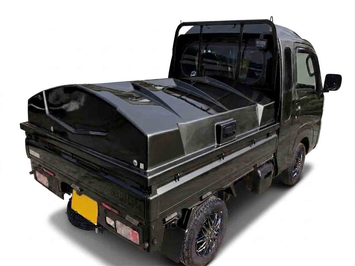 ハイゼットジャンボ用 トラカバー (軽トラック荷台カバー FRP製）塗装