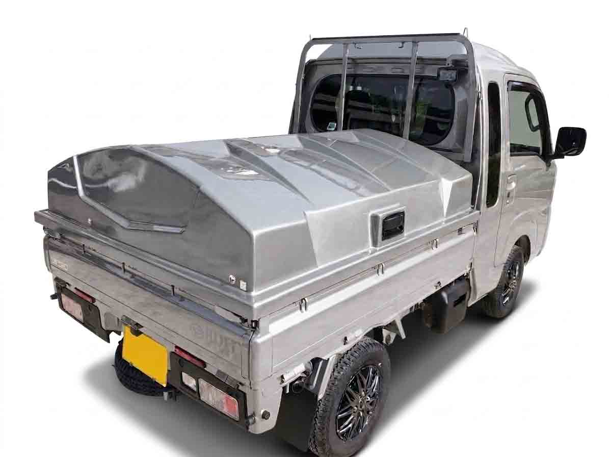 ハイゼットジャンボ用 トラカバー (軽トラック荷台カバー FRP製）塗装