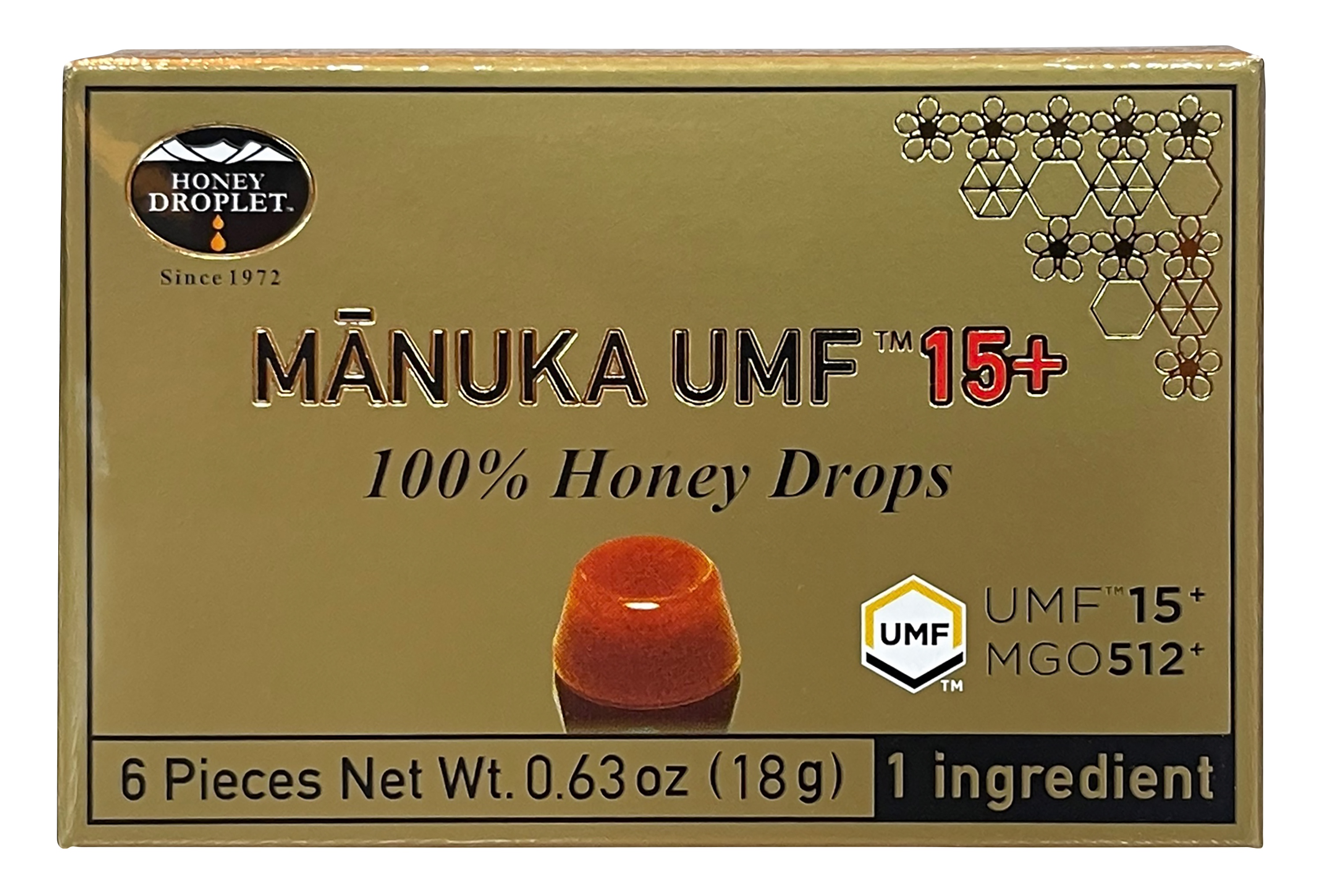 ハニードロップレットUMF15+ マヌカ 18g(6粒)