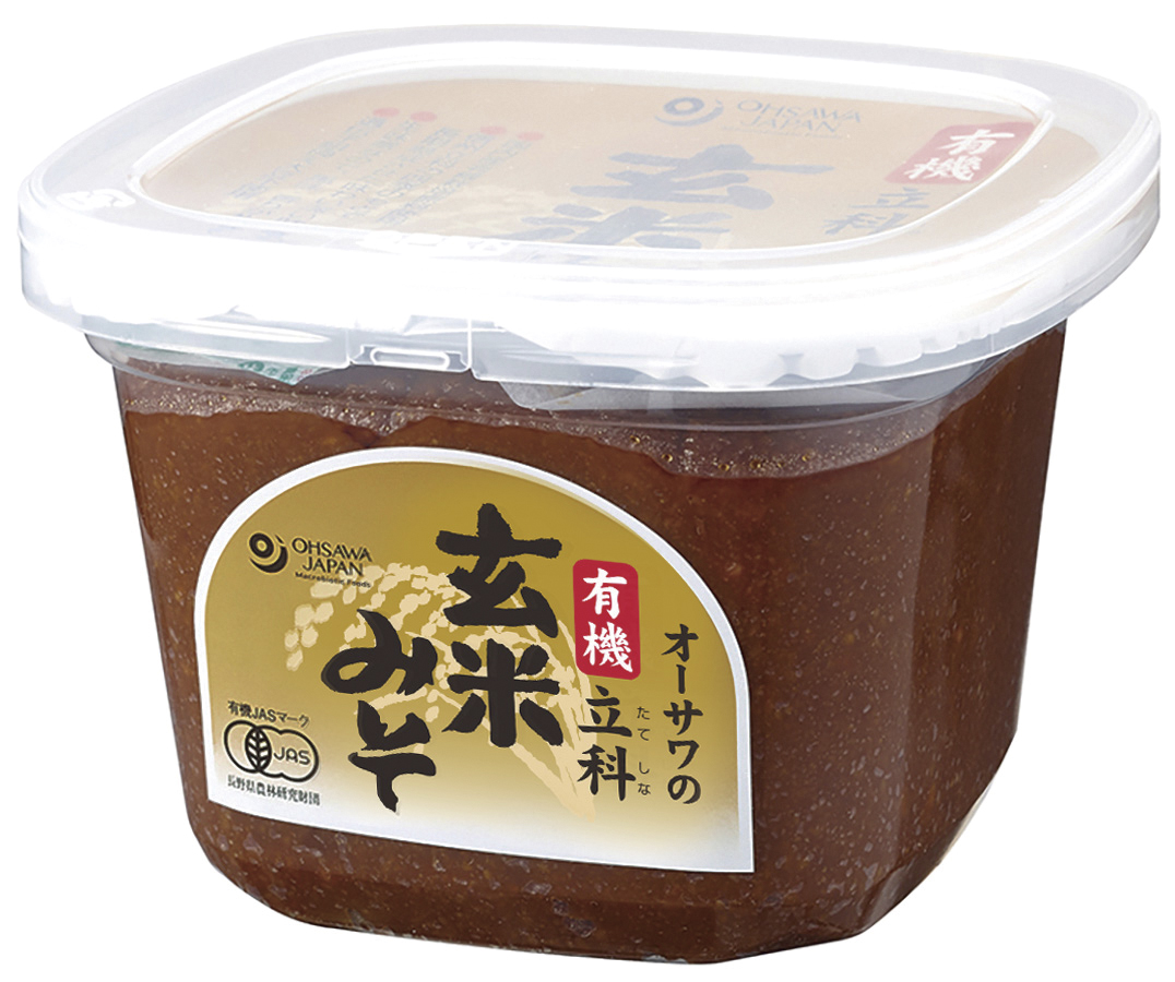 オーサワの有機立科玄米みそ 650g