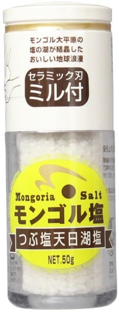 木曽路物産 モンゴル塩（ミル付き） 50g