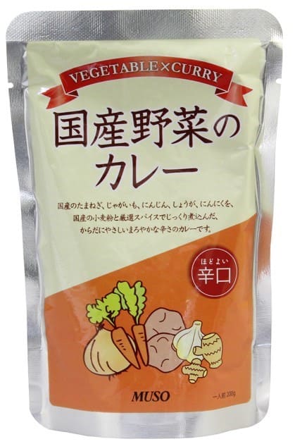 ムソー 国産野菜のカレー辛口 200g