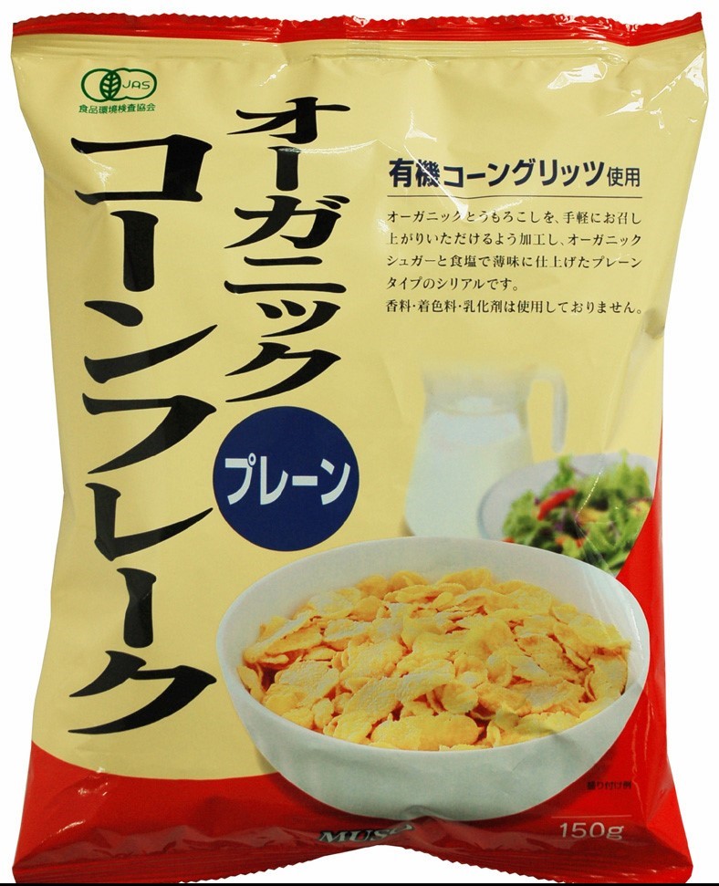 ムソー オーガニックコーンフレーク・プレーン 150g