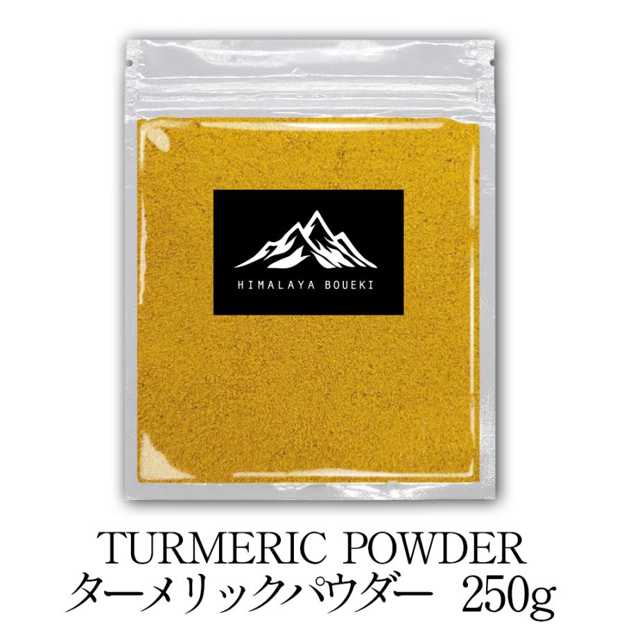   インド産 ターメリックパウダー 250g ターメリック turmeric powder おうちカレー スパイス バーベキュー BBQ
