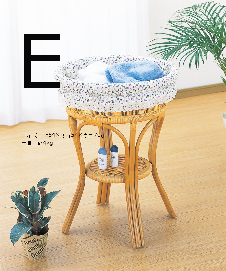 籐 ランドリーバスケット ボックス ラタン rattan 藤 サニタリー サウナ 温泉 浴場 風呂場 脱衣所 着替え リゾート 和風 アジアン_5