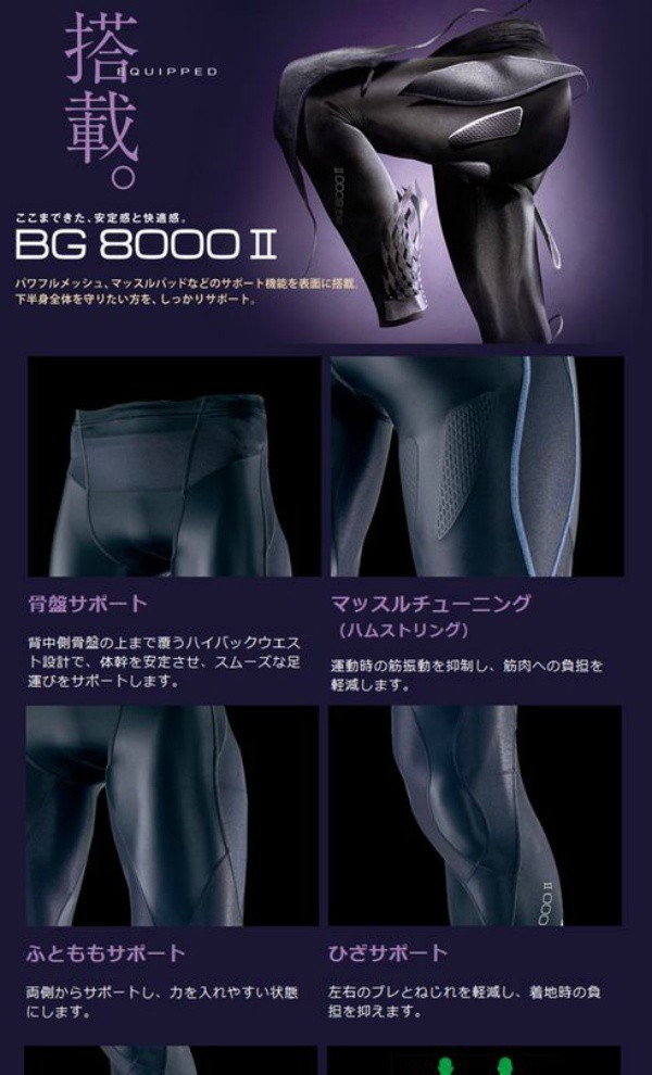 ミズノmizuno BG8000 II バイオギアタイツ ロング92 K2MJ5B0192