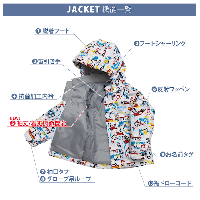 RESEEDA（レセーダ） オンヨネ スキーウェア キッズ 幼児 ジュニア