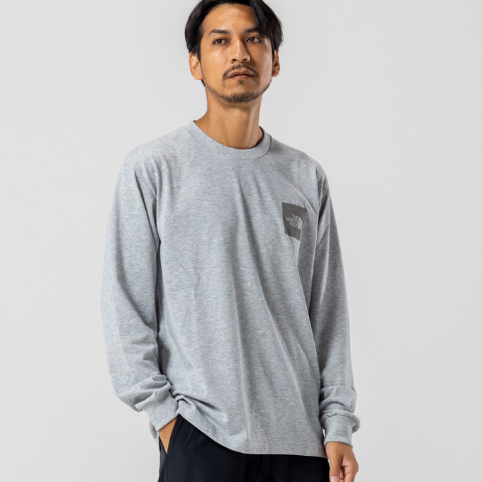 THE NORTH FACE（ザ ノースフェイス） メンズ L/S Square Logo Tee