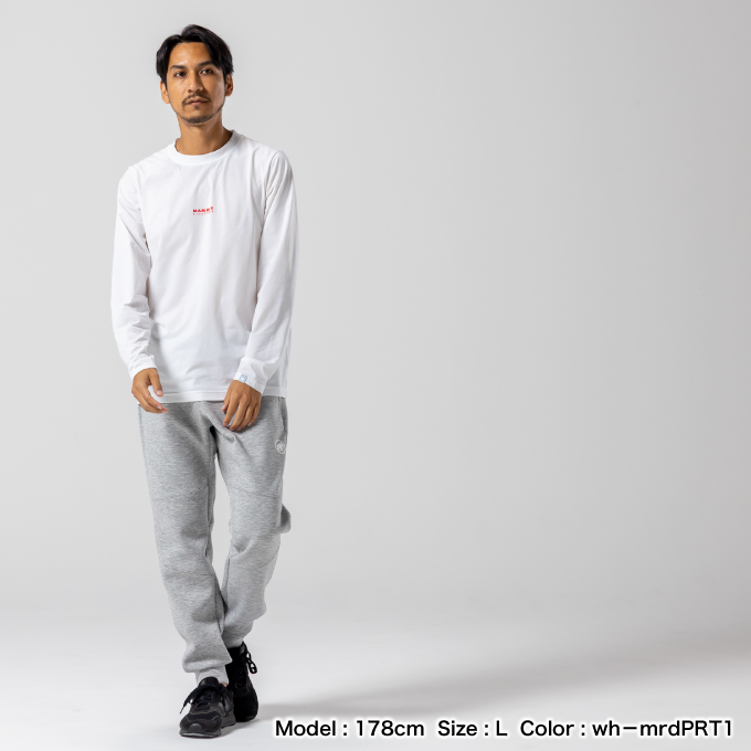 MAMMUT（マムート） Tシャツ 長袖 メンズ QD ロゴ プリント ロング