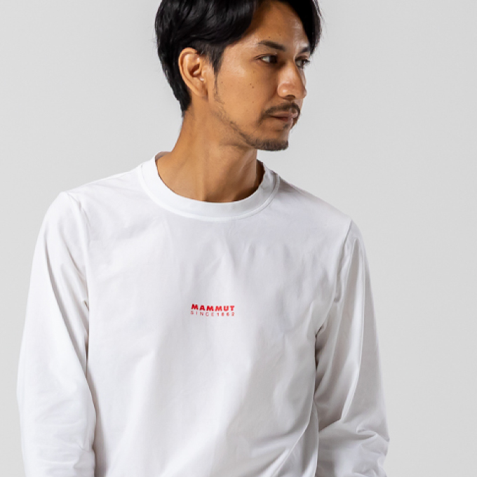 MAMMUT（マムート） Tシャツ 長袖 メンズ QD ロゴ プリント ロング