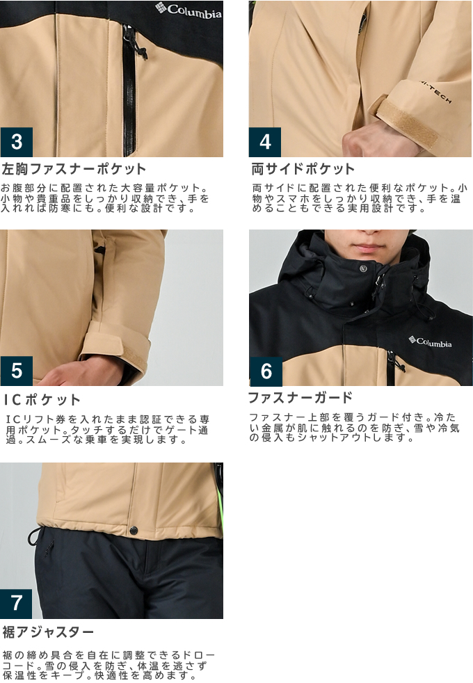 Columbia（コロンビア） スノーボードウェア 上下セット メンズ LAST