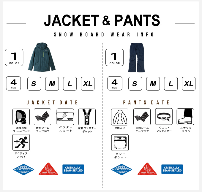 Columbia（コロンビア） スノーボードウェア 上下セット メンズ LAST