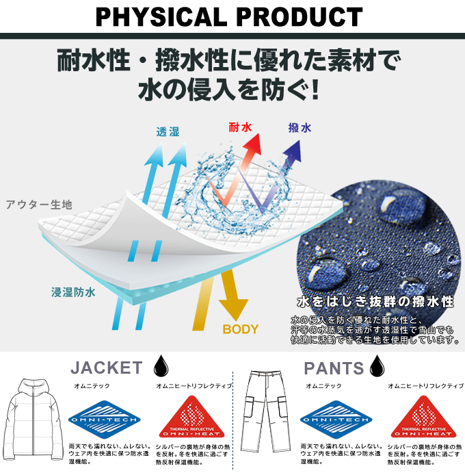 M*M様 新品 コロンビア 防水透湿オムニテック スノーボードウェア 高機能スノ himaraya_001274686set2