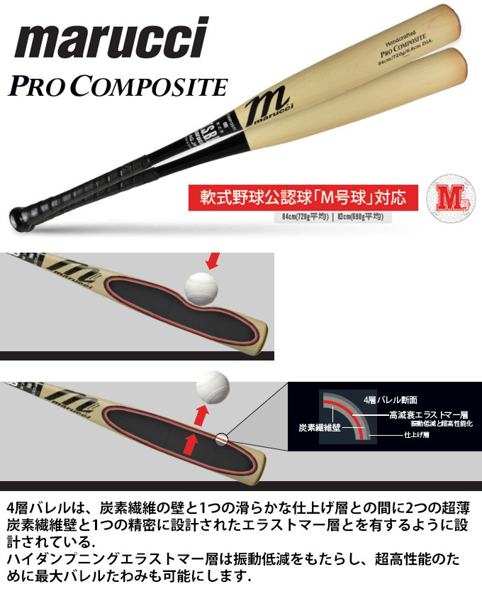 マルーチ 野球 一般軟式バット メンズ PRO COMPOSITE プロ コンポジット MJRP28A83 marucci :  0000000858535 : ヒマラヤ Yahoo!店 - 通販 - Yahoo!ショッピング