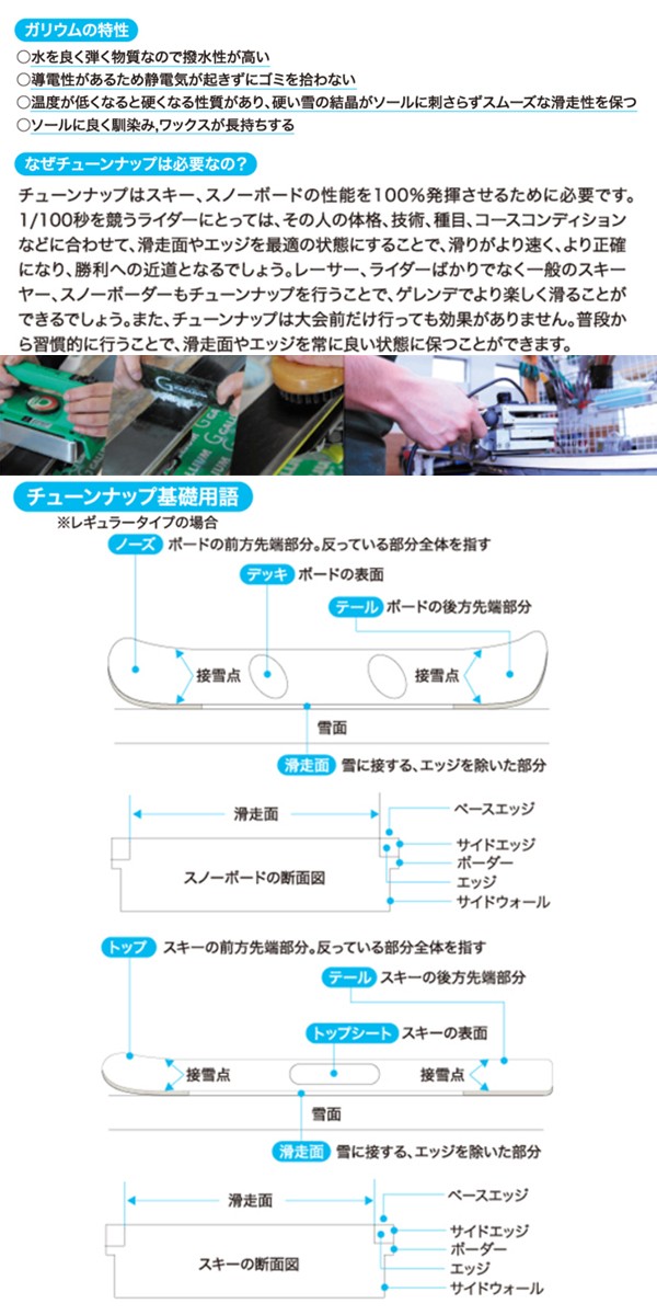 GALLIUM（ガリウム） スキー スノーボード 簡易ワックス 黄砂用D