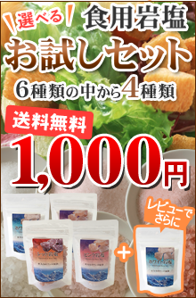 選べる食用岩塩お試しセット