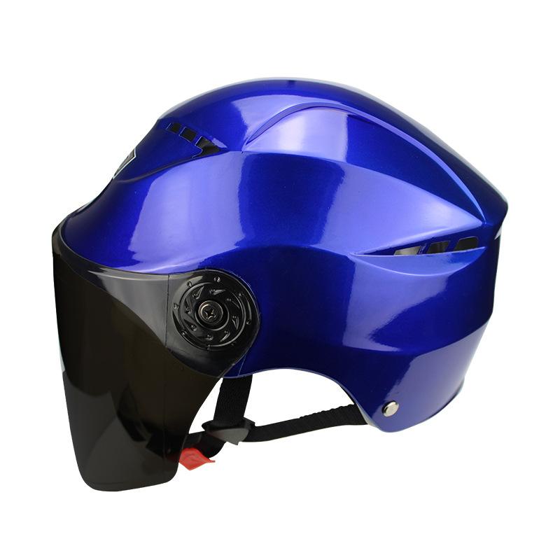 人気絶頂人気絶頂ヘルメット ハーフヘルメット シールド付き 軽量 通気 半帽 夏用 フリーサイズ 5色 メンズ レディース 日焼け止 ヘルメット  ヘルメット