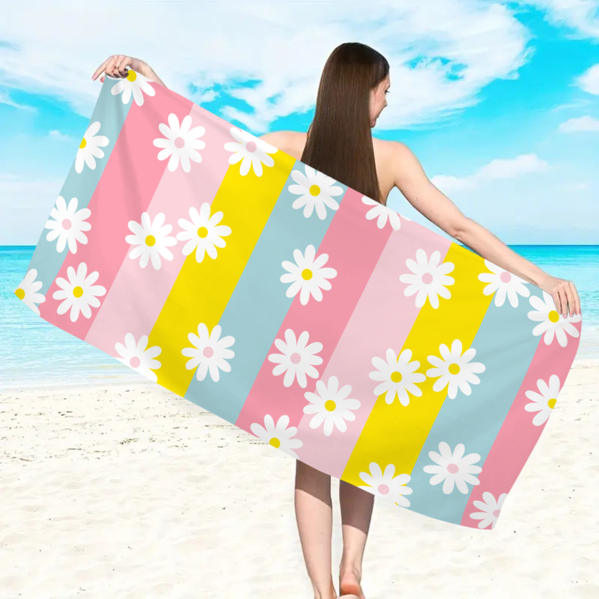 ビーチタオル バスタオル 速乾 マイクロファイバー サマー 海水浴