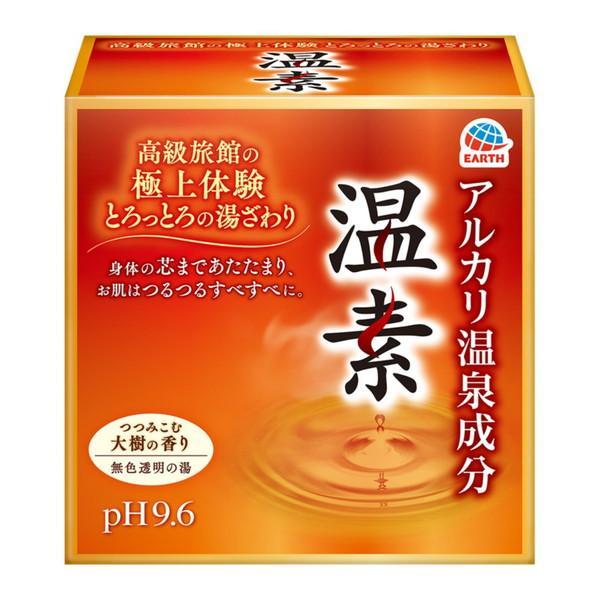 (送料無料・まとめ買い×10個セット)アース製薬 温素 温素大樹の香り 15包入 アルカリ温泉成分
