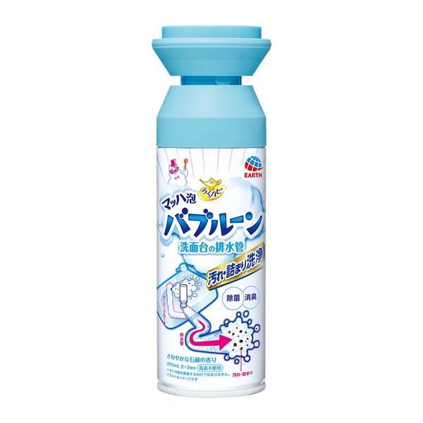 (まとめ買い×20個セット)アース製薬 らくハピ マッハ泡 バブルーン 洗面台の排水管 200mL (送料無料)