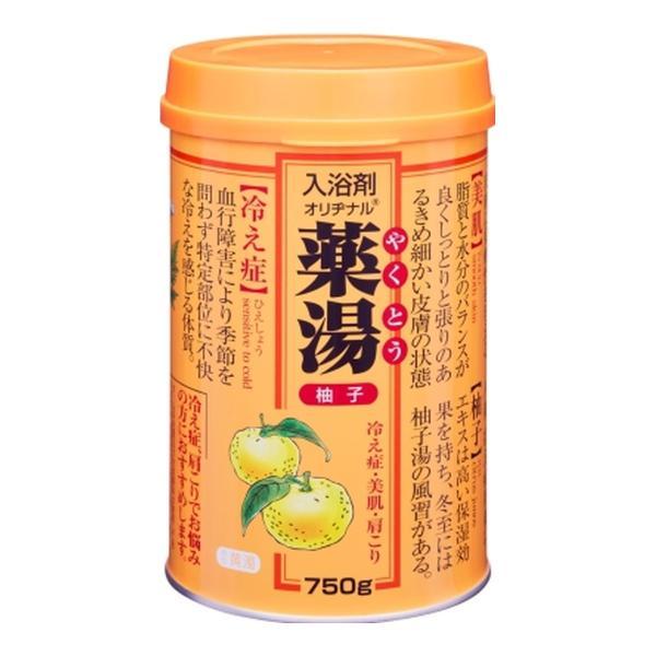 (送料無料・まとめ買い×12個セット)オリヂナル 薬湯 入浴剤 柚子 750g