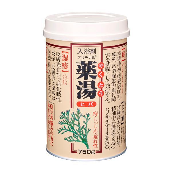 (送料無料・まとめ買い×12個セット)オリヂナル 薬湯 入浴剤 ヒバ 750g