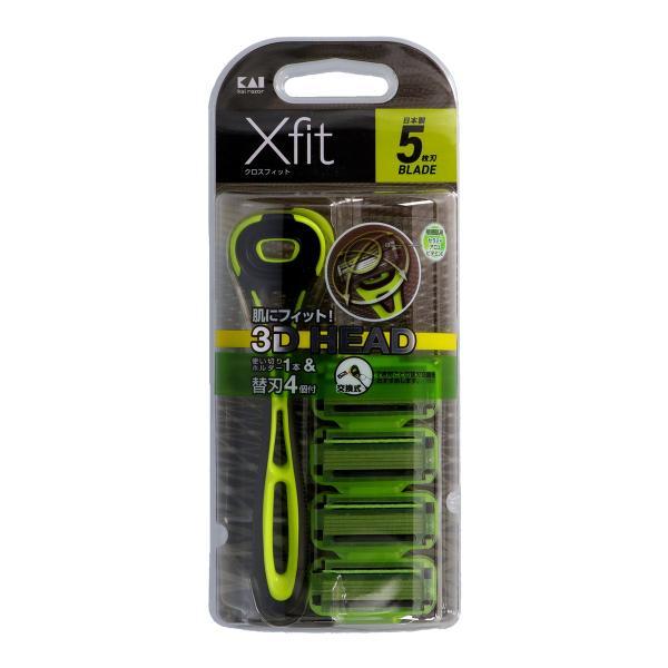 Xfit (まとめ買い×10個セット)貝印 クロスフィット 敏感肌用 ホルダー1本+替刃4コ入 (送料無料) : 姫路流通センター - 通販 ...