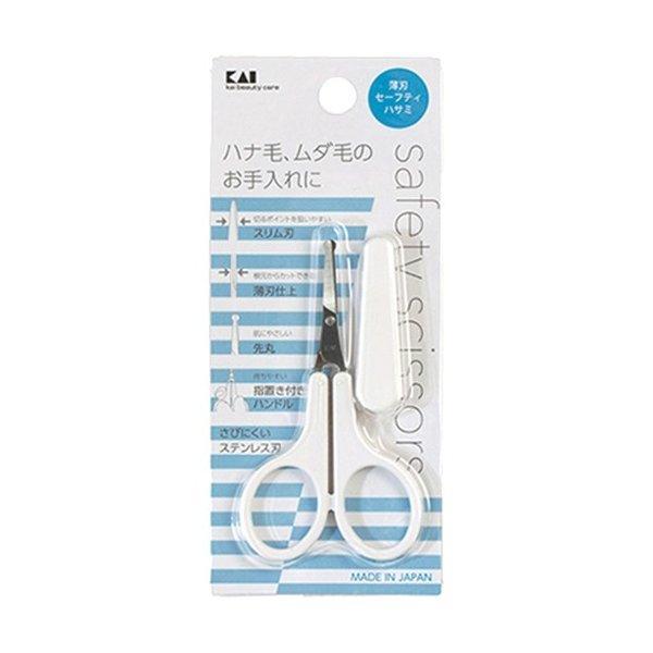 (送料無料・まとめ買い×5個セット)貝印 薄刃セーフティ ハサミ KQ3105