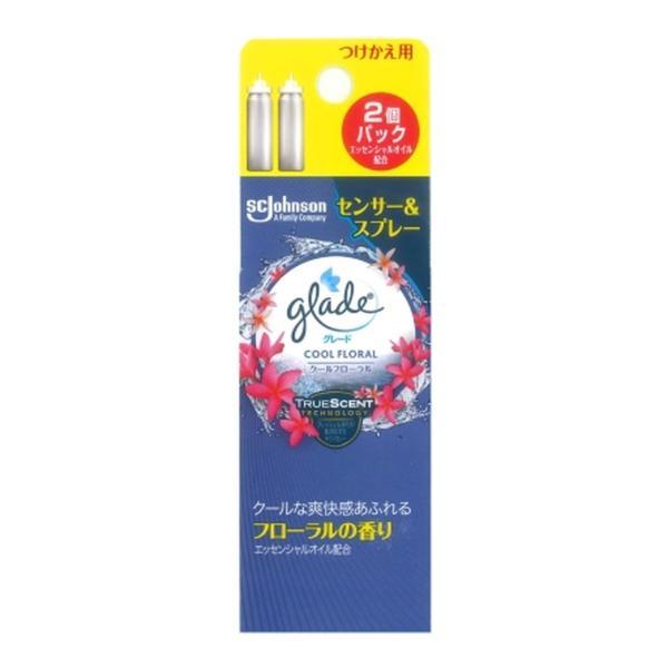 (まとめ買い×10個セット)ジョンソン グレード 消臭センサー\u0026スプレー クールフローラル つけかえ用 2個パック (送料無料)