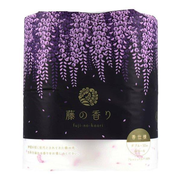 【まとめ買い】四国特紙 トイレットペーパー 藤の香り ダブル 30m×4ロール (3個セット)