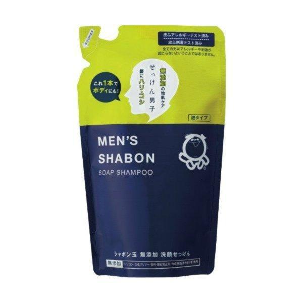 (送料無料・まとめ買い×20個セット)シャボン玉石けん メンズ シャボンソープ シャンプー つめかえ 420ml