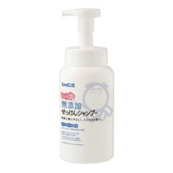 (送料無料・まとめ買い×5個セット)シャボン玉石けん 無添加せっけん シャンプー 泡タイプ 520ml